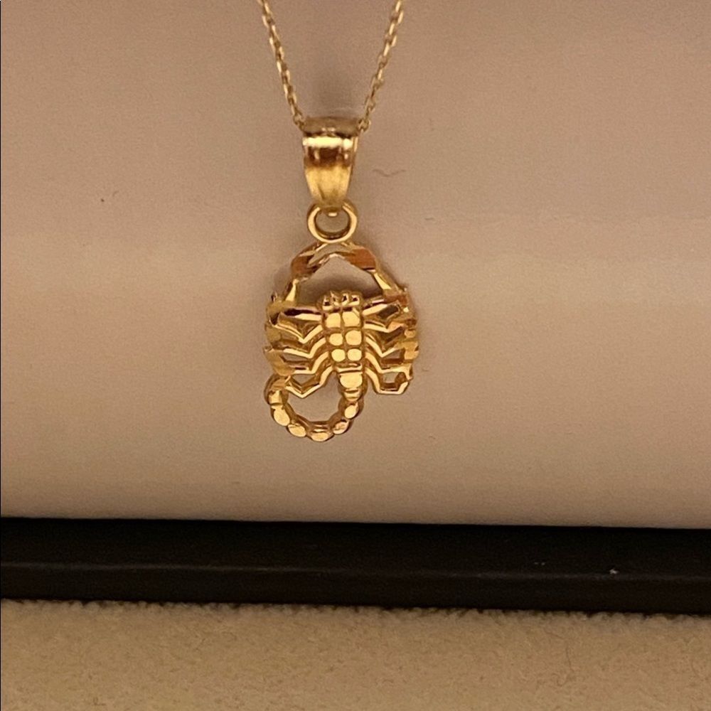 Scorpion 14k Solid Gold Pendant perfect gift